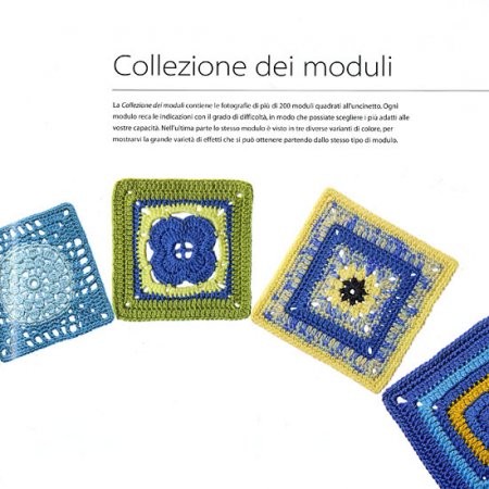 Arte e Tecnica dell'Uncinetto - 200 moduli quadrati