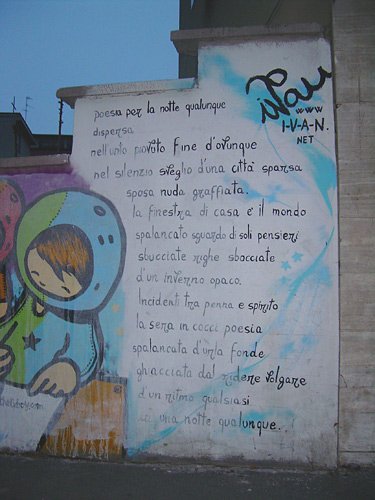 Poesia e Arte metropolitana
