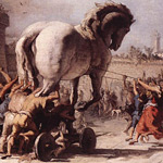 La processione del cavallo di Troia - G.D. Tiepolo, 1773