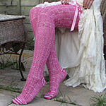 Pink Ribbon Stockings for Breast Cancer Awareness di Erssie Major