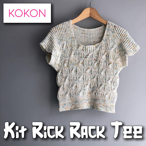 km229 Pattern Rick Rack Tee by yamagara