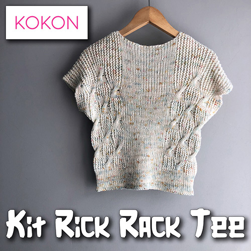 km229 Pattern Rick Rack Tee by yamagara