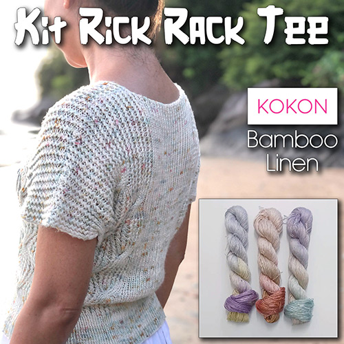 km229 Kit Rick Rack Tee : Kokon Yarn