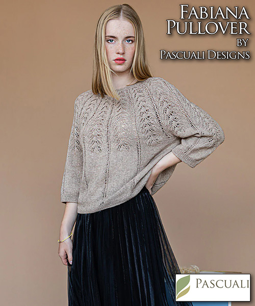 km300 Pattern Fabiana Pullover by Pascuali Designs with Pascuali