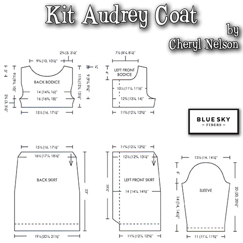 km303 Kit Audrey Coat : Le Taglie