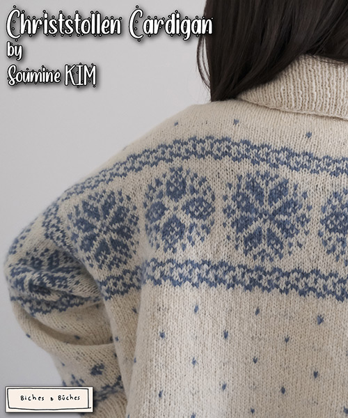 km311 Pattern Christstollen Cardigan by Soumine KIM
