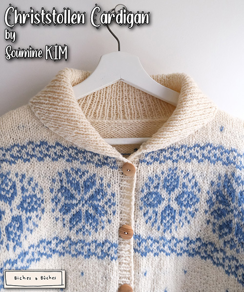 km311 Pattern Christstollen Cardigan by Soumine KIM