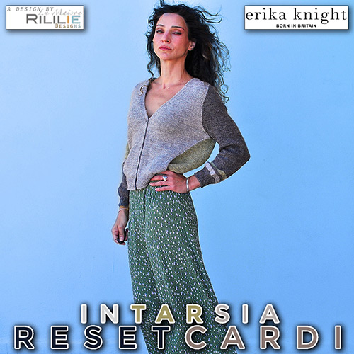 km312 Pattern Intarsia ResetCardi by Rililie