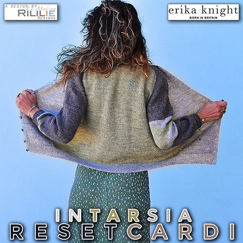km312 Pattern Intarsia ResetCardi by Rililie