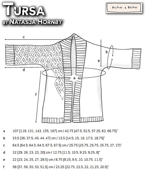km317 Pattern Tursa by Natasja Hornby with Biches & Bûches km317 Pattern Tursa by Natasja Hornby with Biches & Bûches