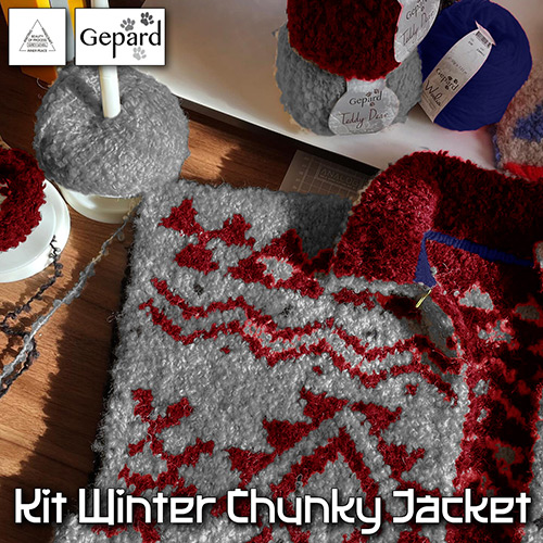 km328 Kit Winter Chunky Jacket : Gepard
