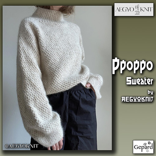km333 Pattern Ppoppo Sweater by aegyoknit with Gepard 
