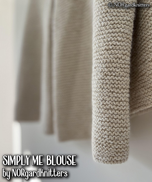 km342 SIMPLY ME BLOUSE by NORgardknitters