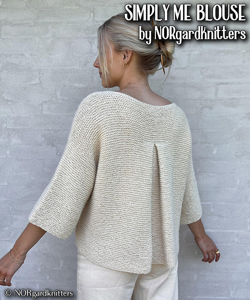 km342 SIMPLY ME BLOUSE by NORgardknitters