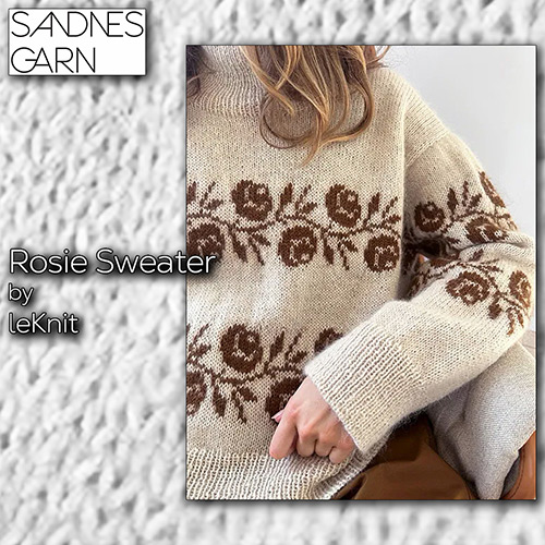 km366 Pattern Rosie Sweater with Sandnes Garn