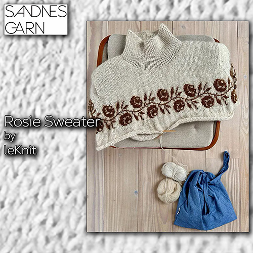 km366 Pattern Rosie Sweater with Sandnes Garn