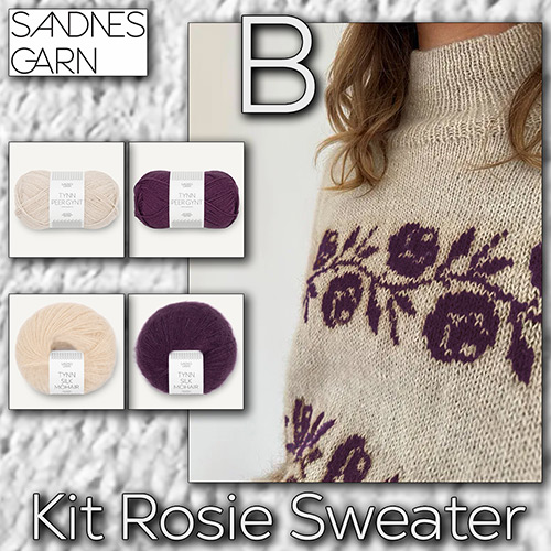km366 Kit Rosie Sweater B with Sandnes Garn
