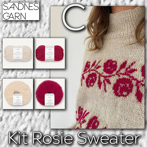 km366 Kit Rosie Sweater C with Sandnes Garn