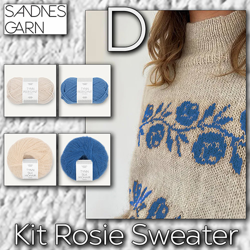 km366 Kit Rosie Sweater D with Sandnes Garn