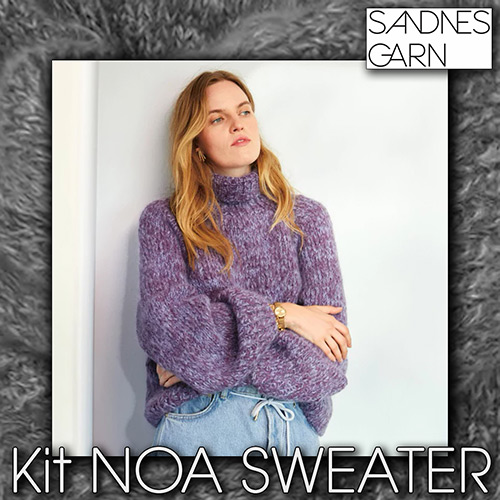 km379 Kit Noa Sweater with Sandnes Garn