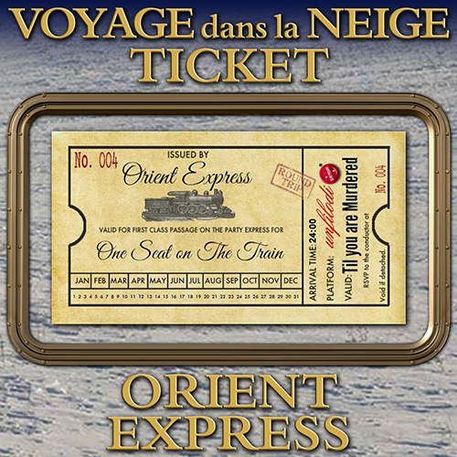 km382 Orient-Express - Voyage dans la Neige : Ticket