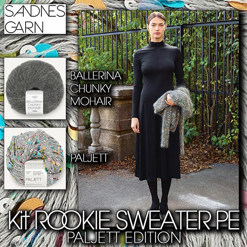 km384 Kit Rookie Sweater PE : Sandnes Garn
