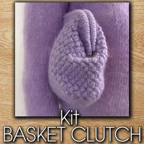 km387 Kit Basket Clutch with Sandnes Garn - Taglie