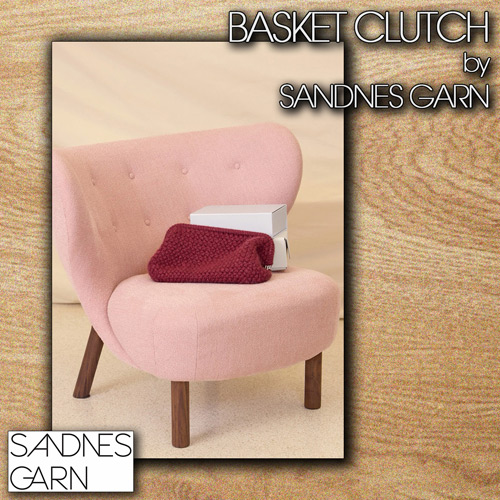 km387 Pattern Basket Clutch by Sandnes Garn