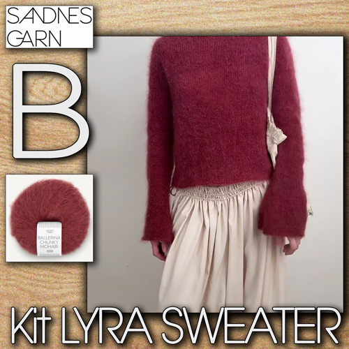 km387 Kit Lyra Sweater B with Sandnes Garn