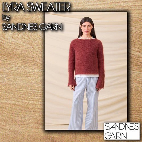 km387 Pattern Lyra Sweater by Sandnes Garn