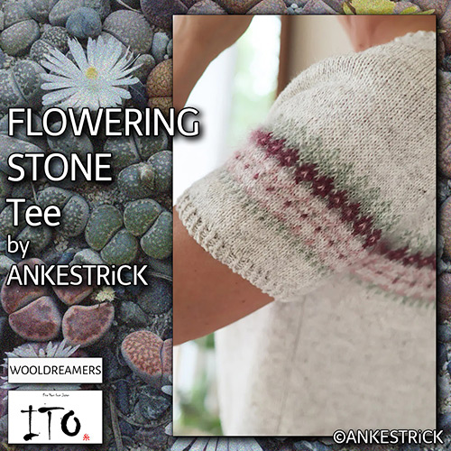 km392 Pattern Flowering Stone Tee km392 Pattern Flowering Stone Tee