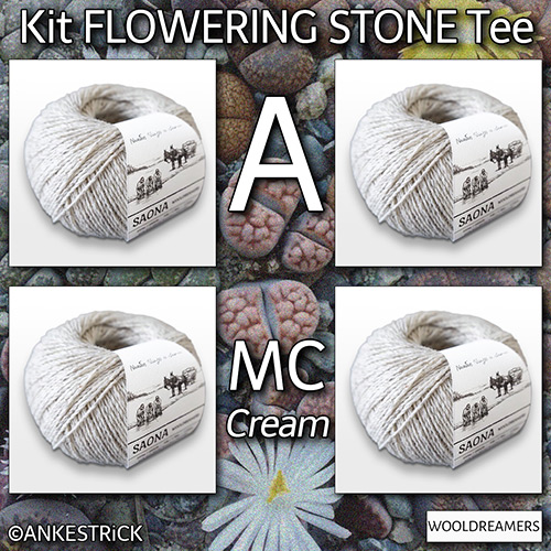 km392 Kit Flowering Stone Tee : MC WoolDreamers km392 Kit Flowering Stone Tee : MC WoolDreamers