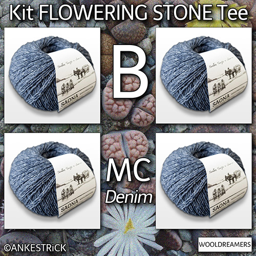 km392 Kit Flowering Stone Tee : MC WoolDreamers km392 Kit Flowering Stone Tee : MC WoolDreamers
