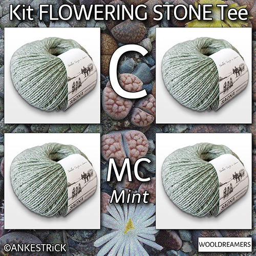 km392 Kit Flowering Stone Tee : MC WoolDreamers km392 Kit Flowering Stone Tee : MC WoolDreamers