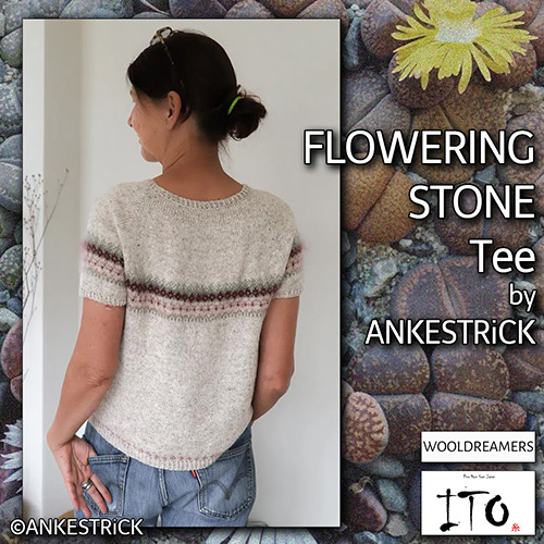 km392 Pattern Flowering Stone Tee km392 Pattern Flowering Stone Tee