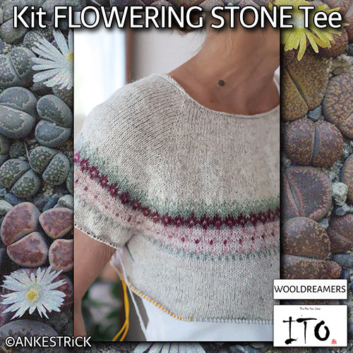 km392 Kit Flowering Stone Tee : ITO Yarn km392 Kit Flowering Stone Tee : ITO Yarn