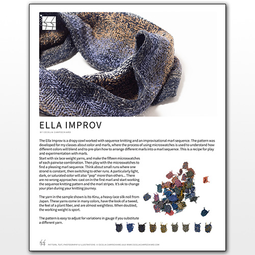 km394 Pattern Ella Improv di Cecelia Campochiaro km394 Pattern Ella Improv di Cecelia Campochiaro