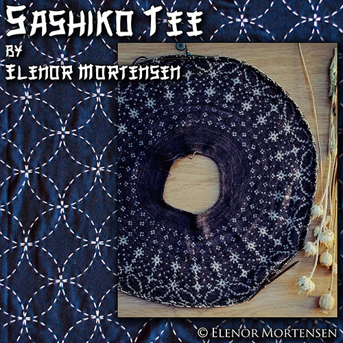 km400 Pattern Sashiko Tee by Elenor Mortensen with Pascuali