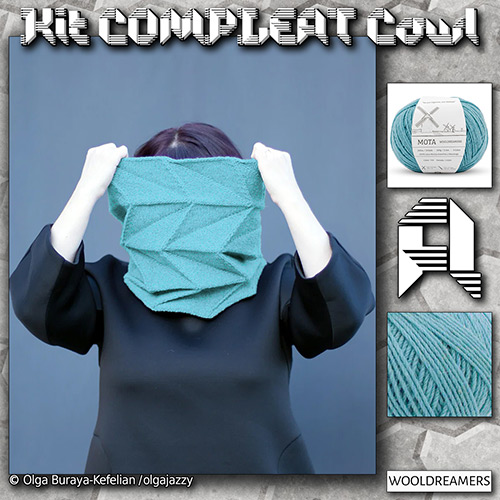km405 Kit COMPLEAT Cowl A : WoolDreamers km405 Kit COMPLEAT Cowl A : WoolDreamers