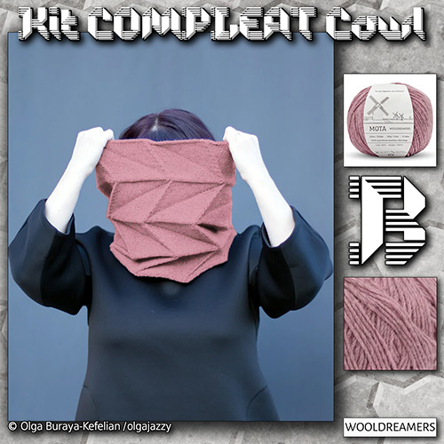 km405 Kit COMPLEAT Cowl B : WoolDreamers km405 Kit COMPLEAT Cowl B : WoolDreamers