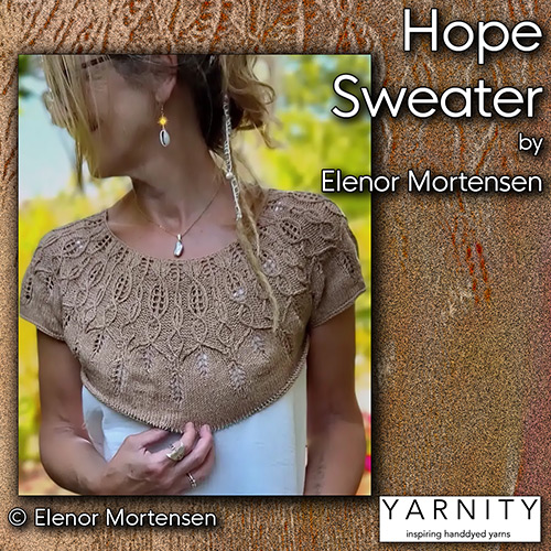 km409 Pattern Hope Sweater by Elenor Mortensen : Yarnity Yarn