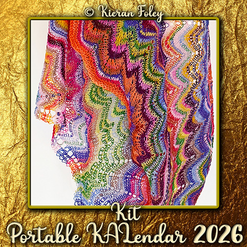 km413 Kit Portable KALendar 2026 : Pattern di Kieran Foley km413 Kit Portable KALendar 2026 : Pattern di Kieran Foley