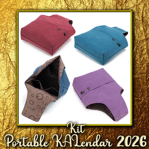 km413 Kit Portable KALendar 2026 : Della Q Nora Big Bucket