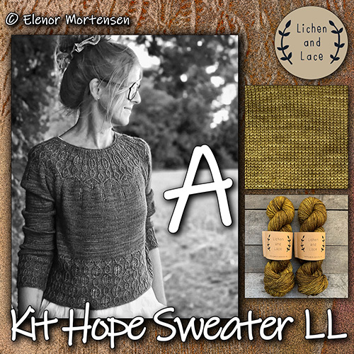 km415 Kit Hope Sweater LL A : Lichen and Lace
