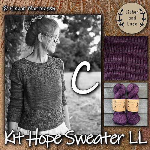 km415 Kit Hope Sweater LL C : Lichen and Lace