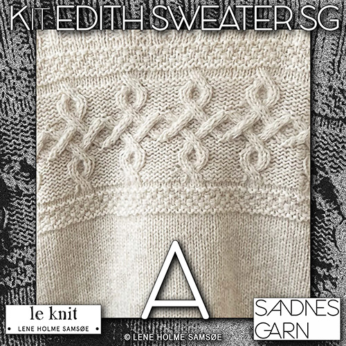 km416 Kit Edith Sweater SG A with Sandnes Garn