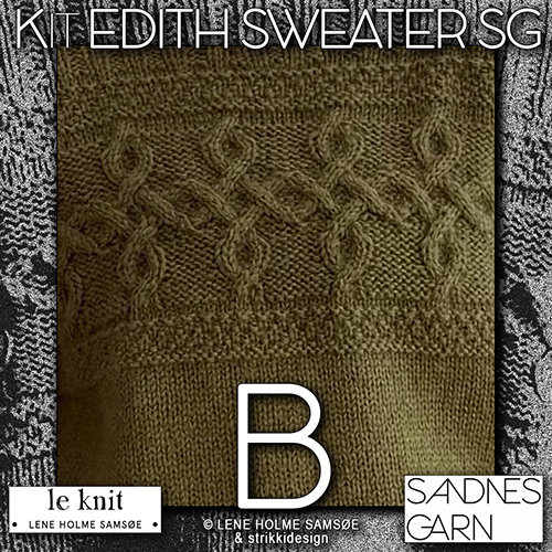 km416 Kit Edith Sweater SG B with Sandnes Garn