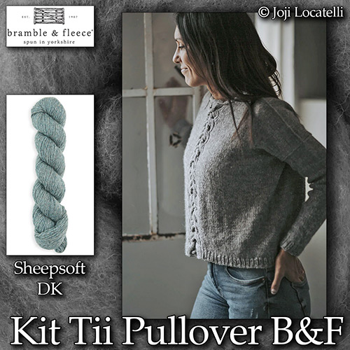 km418 Kit Tii Pullover B&F : Bramble & Fleece