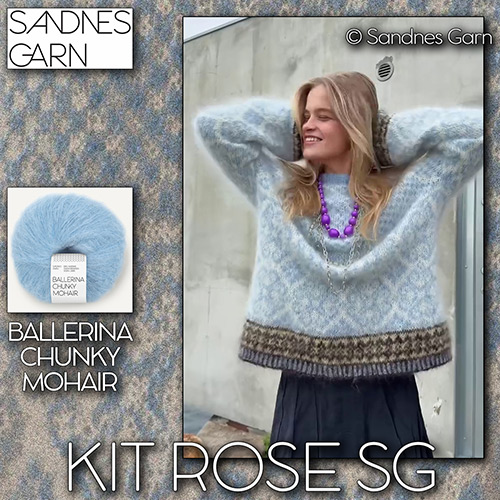 km419 Kit Rose SG : Sandnes Garn