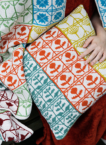 pb58: Garden City Patchwork Cushion pb58: Garden City Patchwork Cushion